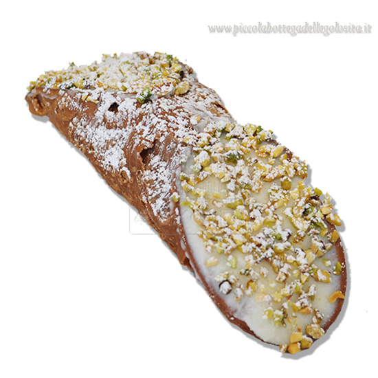 Cannolo cialda al cacao, ricotta e PISTACCHI